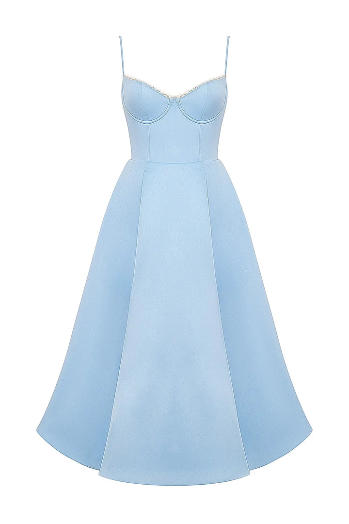 SELENE MIDI DRESS - BLUE