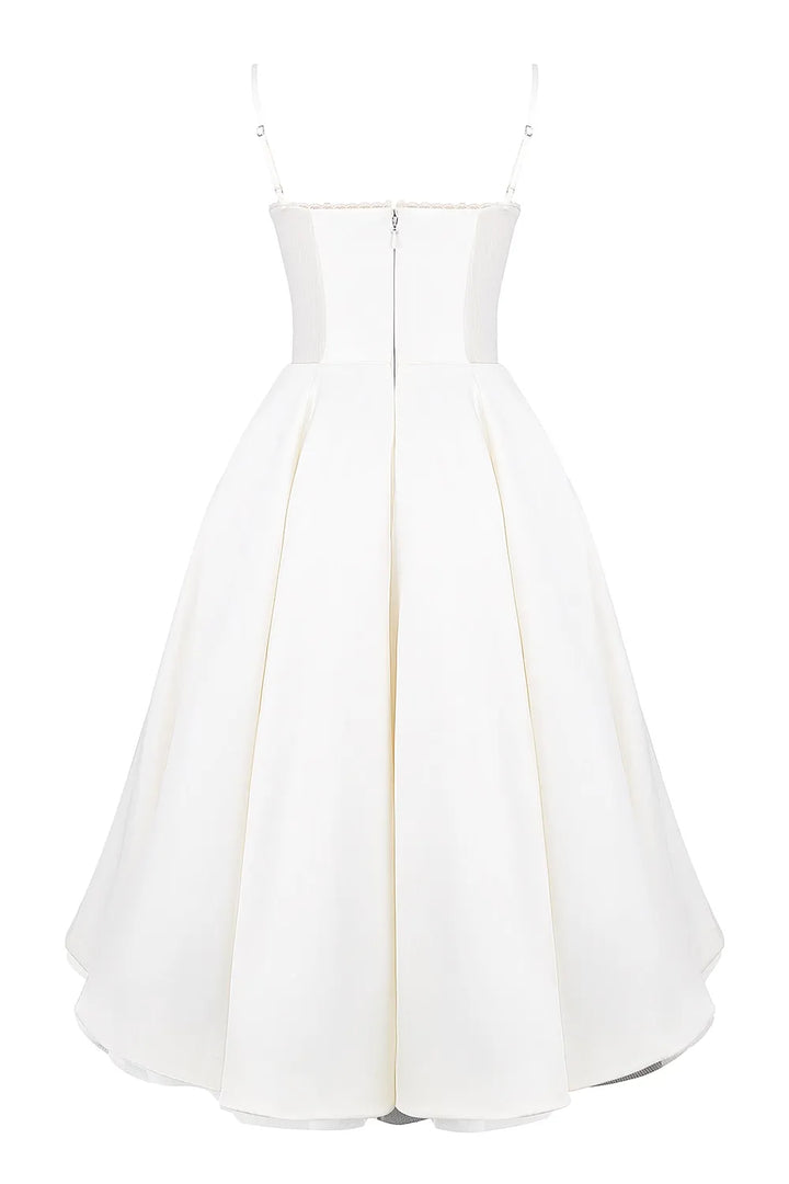 SELENE MIDI DRESS - WHITE