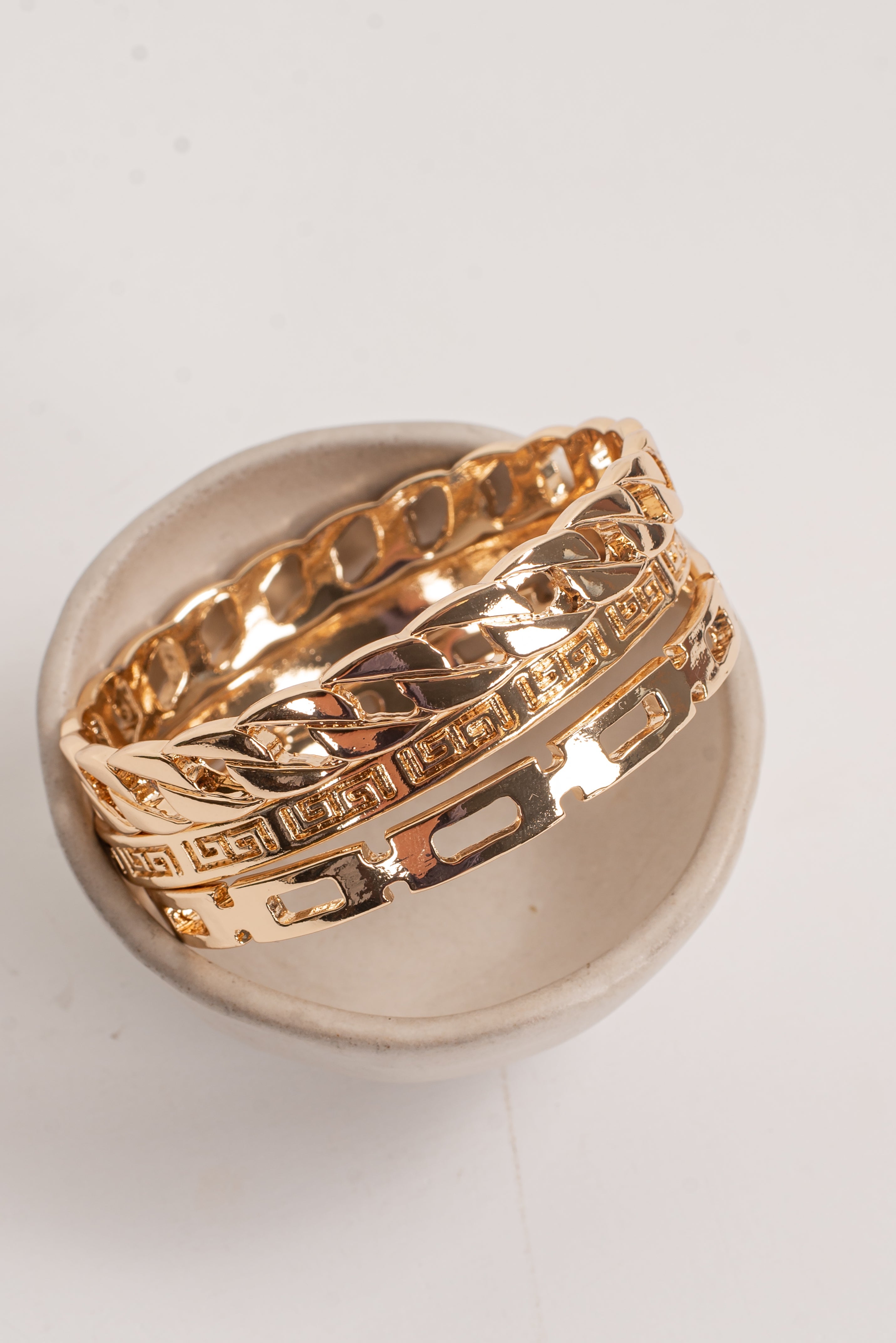 Olivia Gold Bangle Set