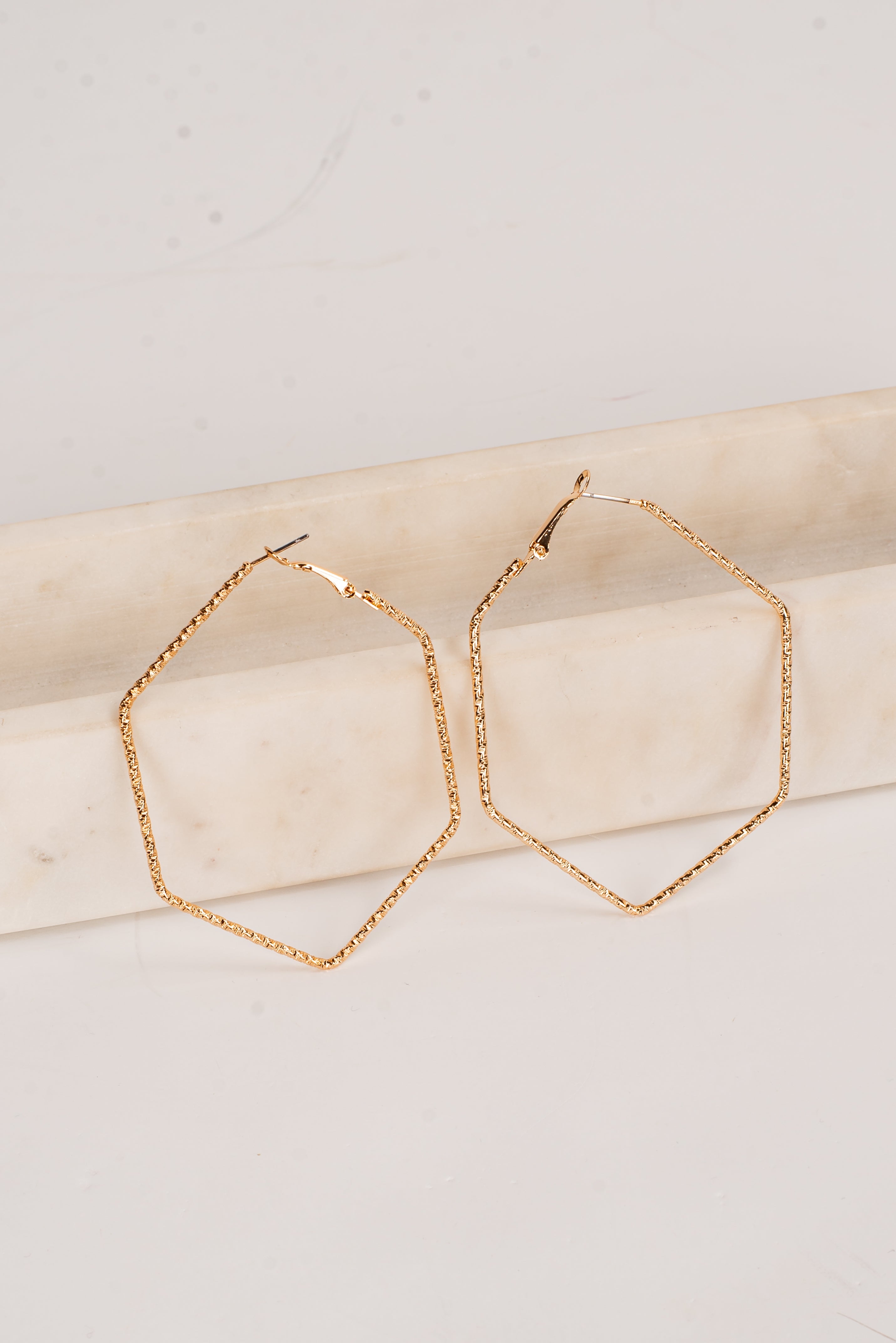 Heidi Hexagon Hoop Earrings