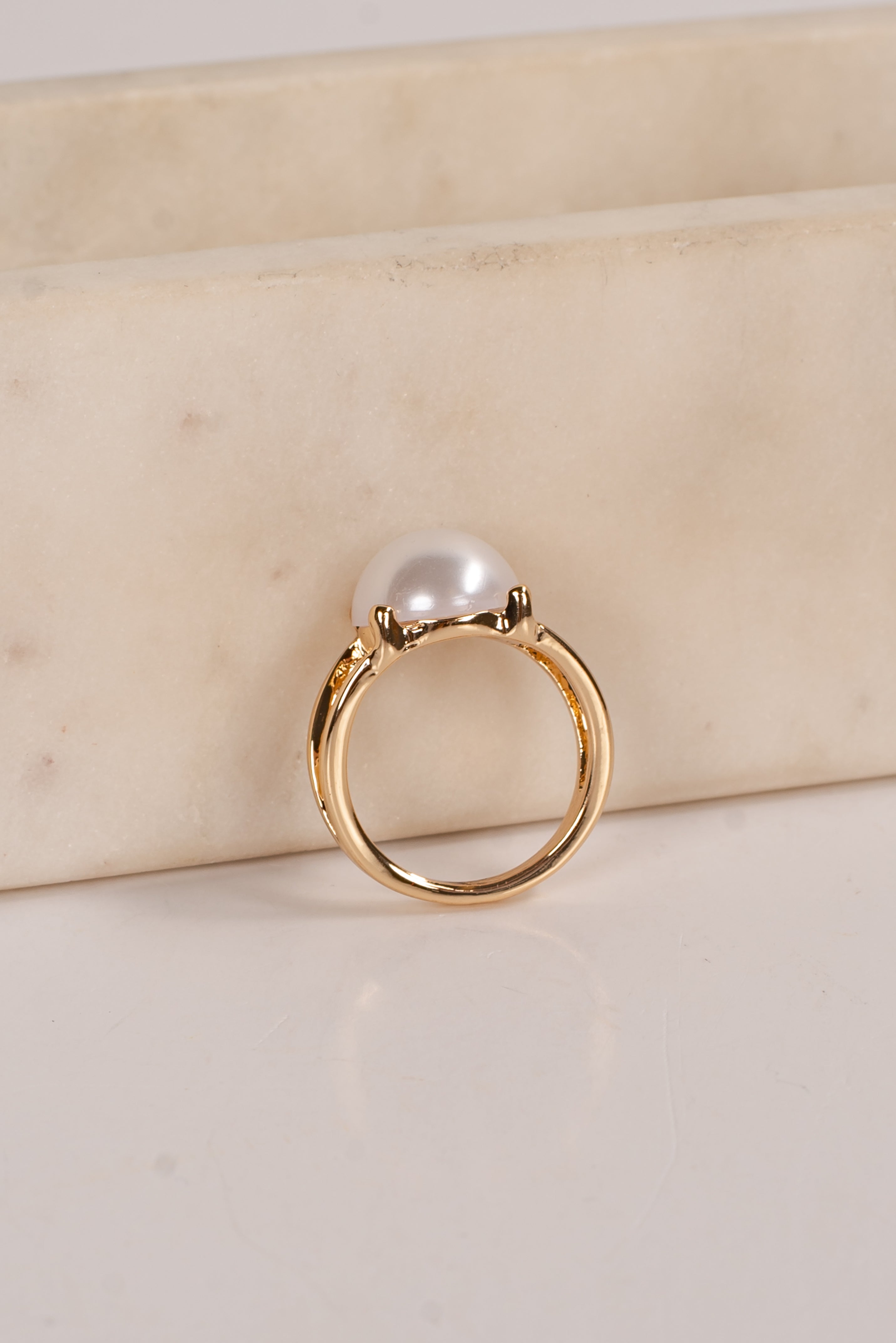 Mallory Gold Pearl Ring