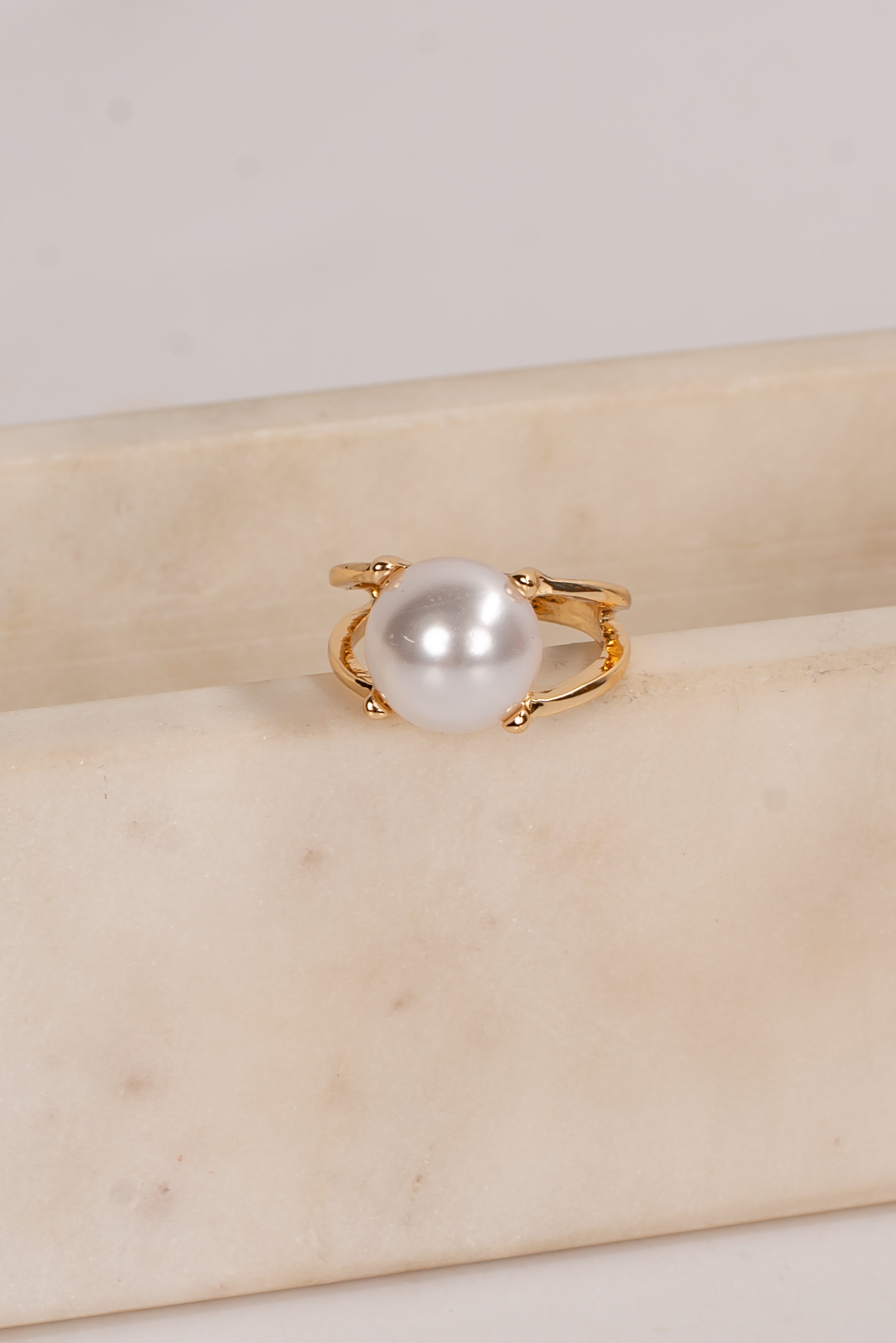 Mallory Gold Pearl Ring