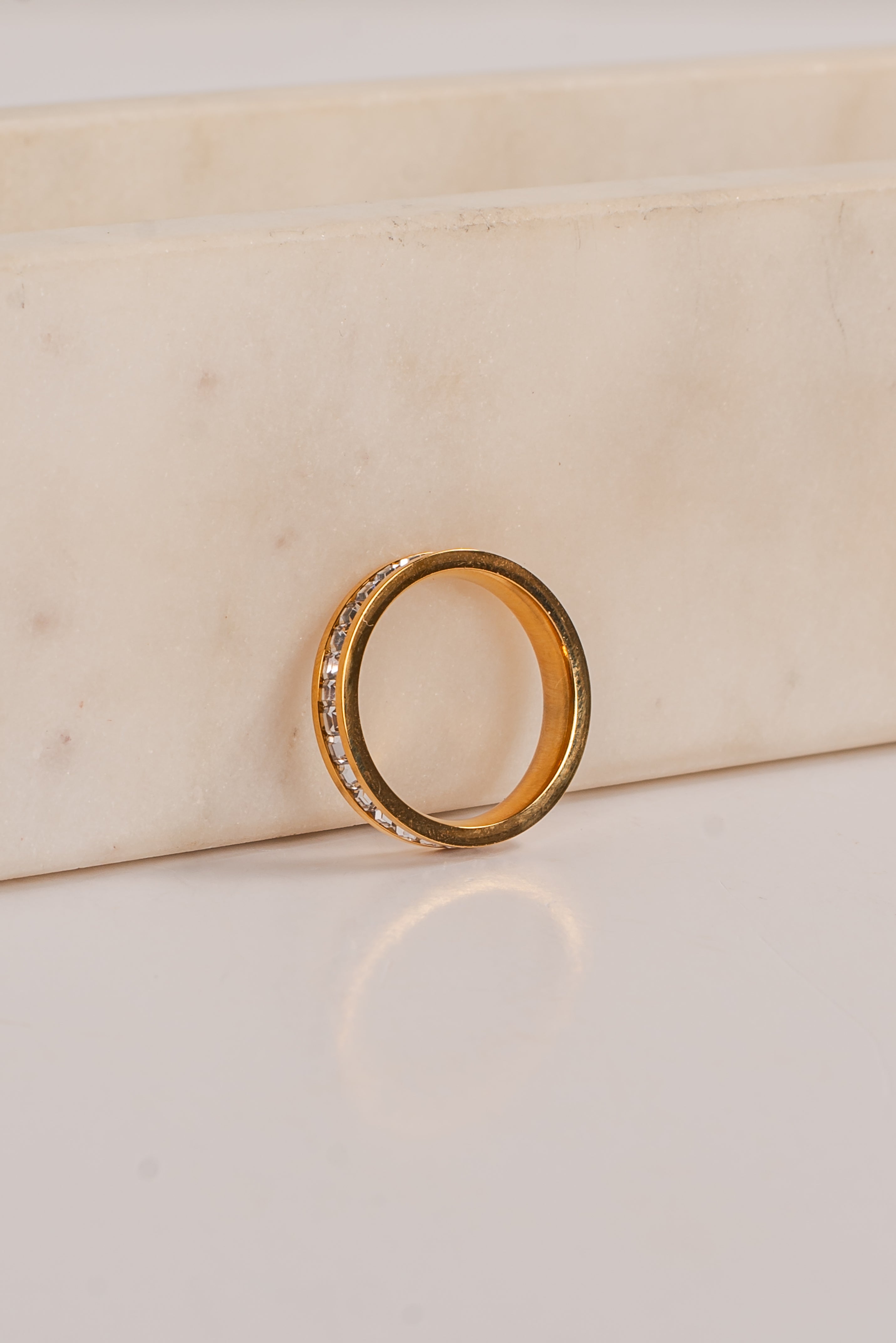 Emilee Gold Rhinestone Ring