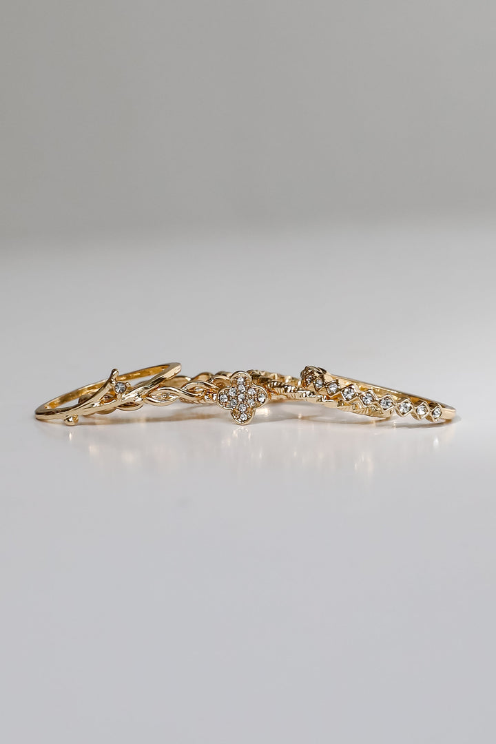 Maya Gold Ring Set
