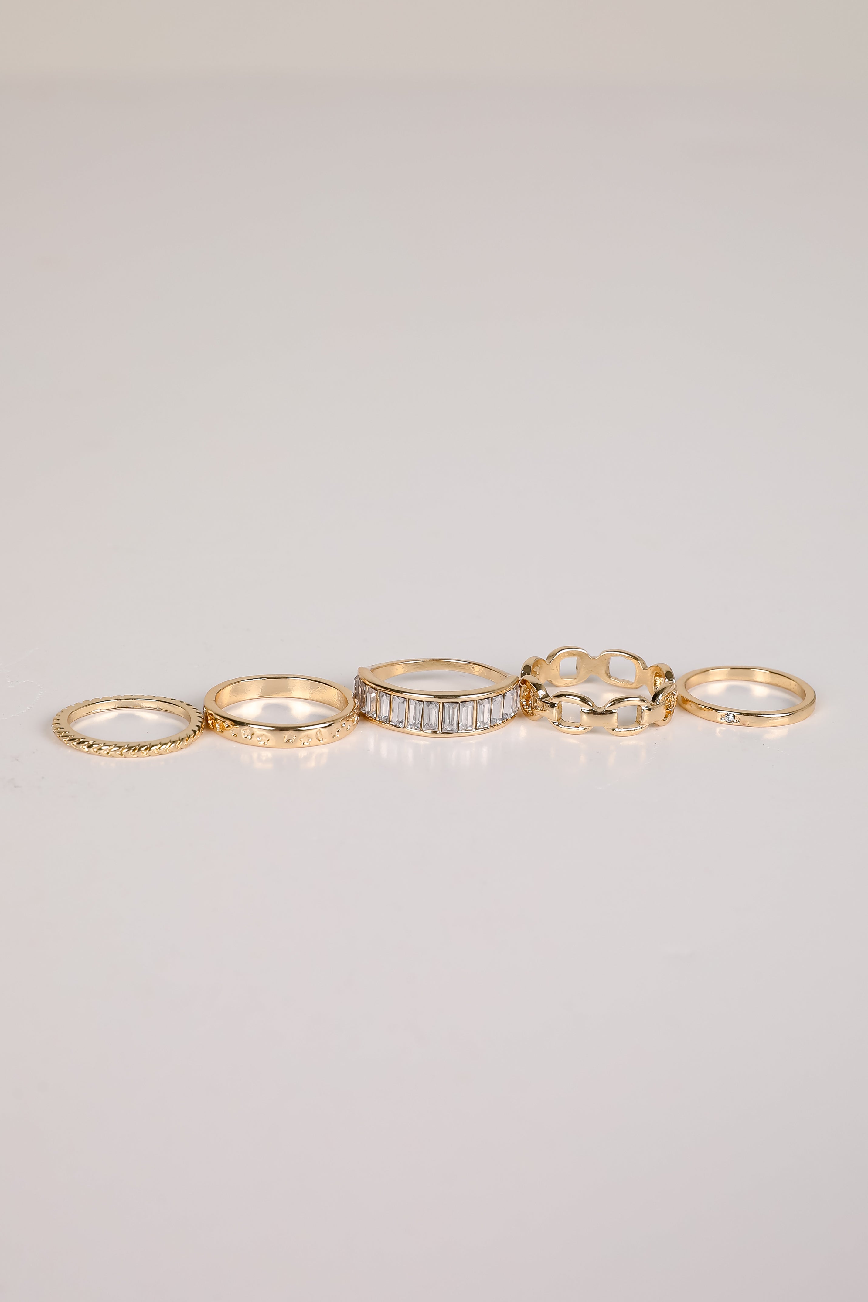 Amanda Gold Ring Set