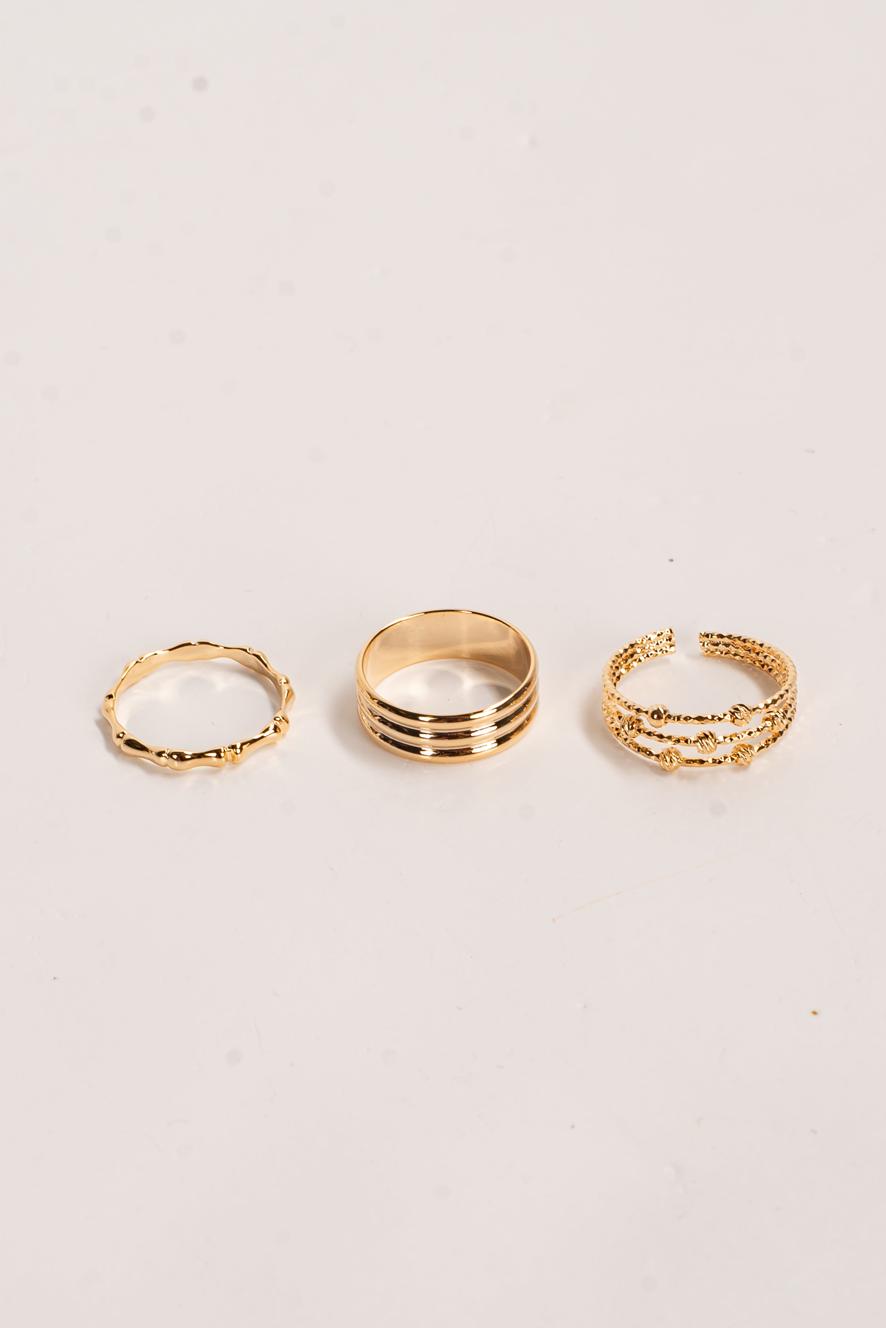 Nicole Gold Ring Set