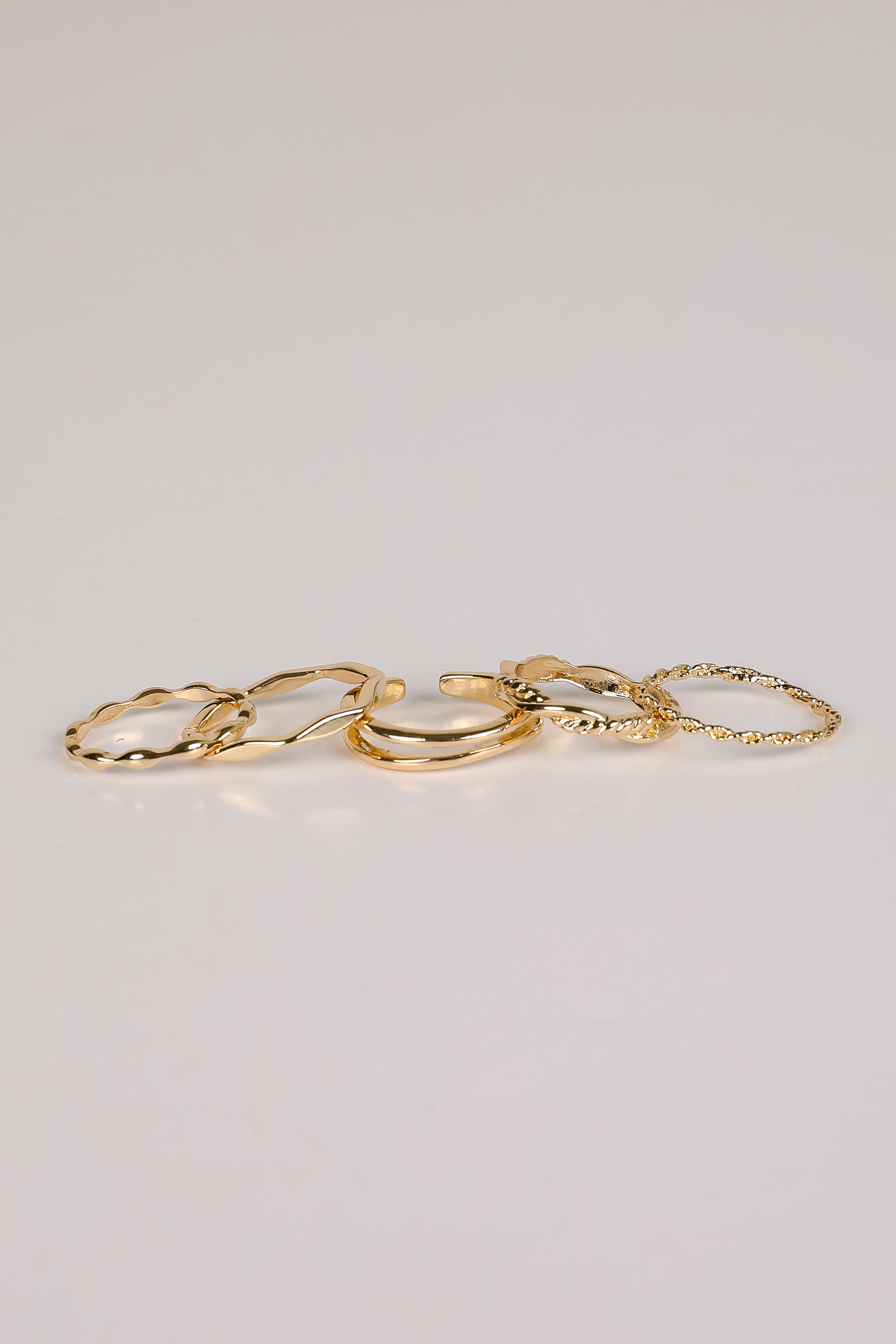 Hanna Gold Ring Set