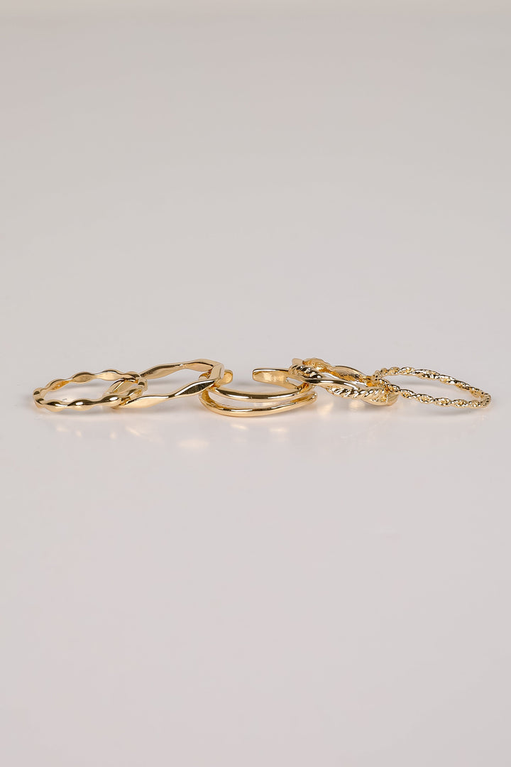 Hanna Gold Ring Set