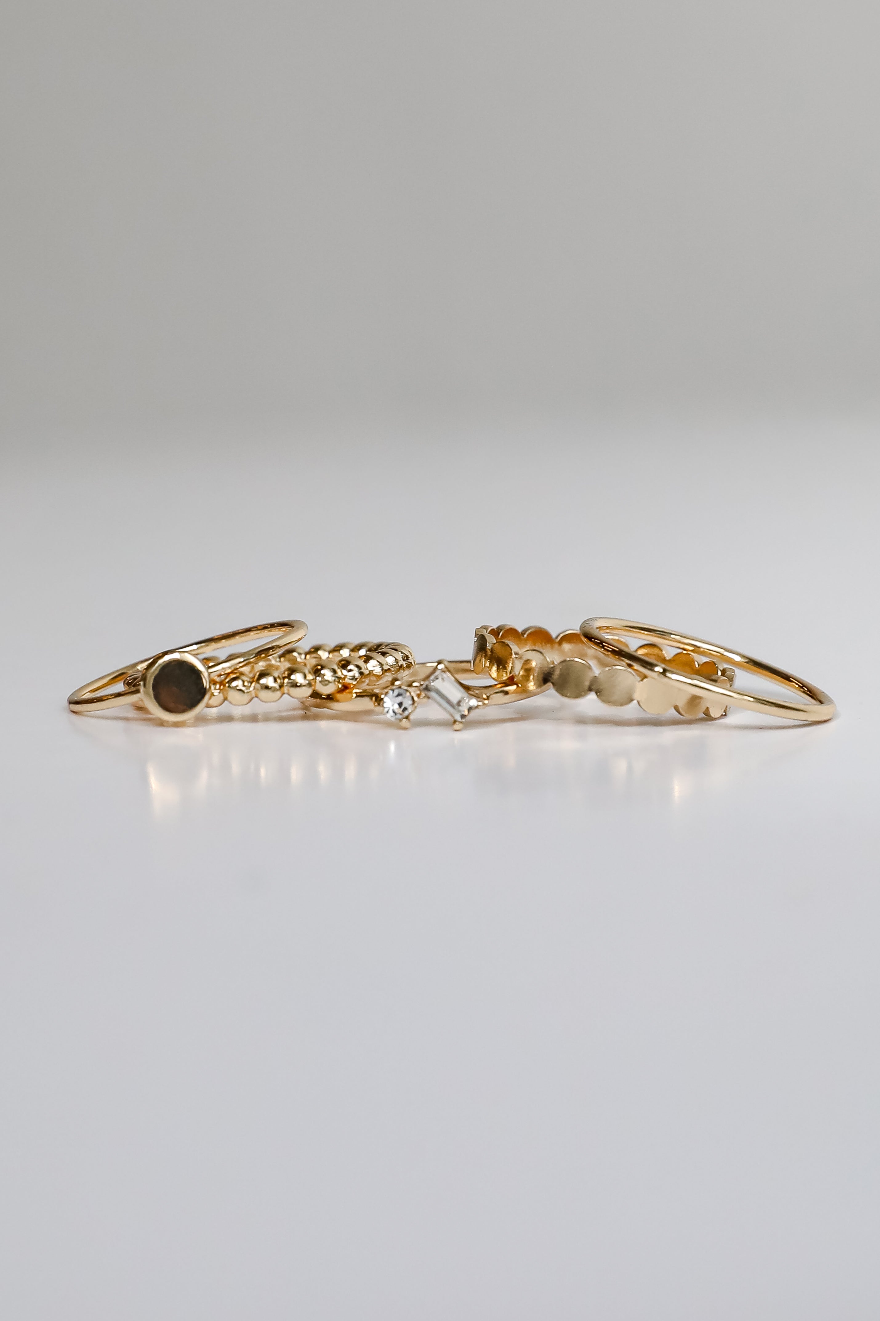 Zoe Gold Ring Set