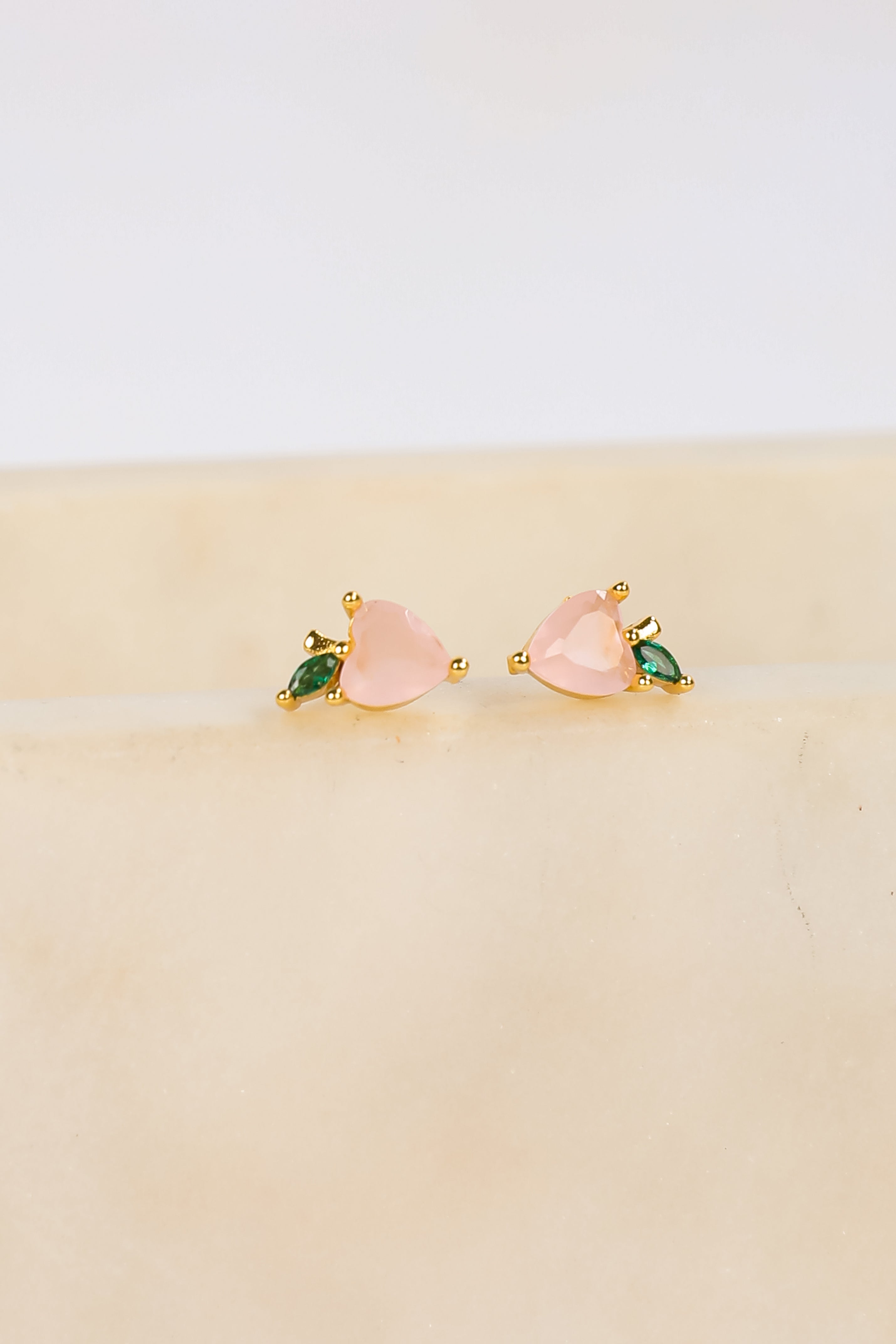 Scarlett Light Pink Gemstone Stud Earrings