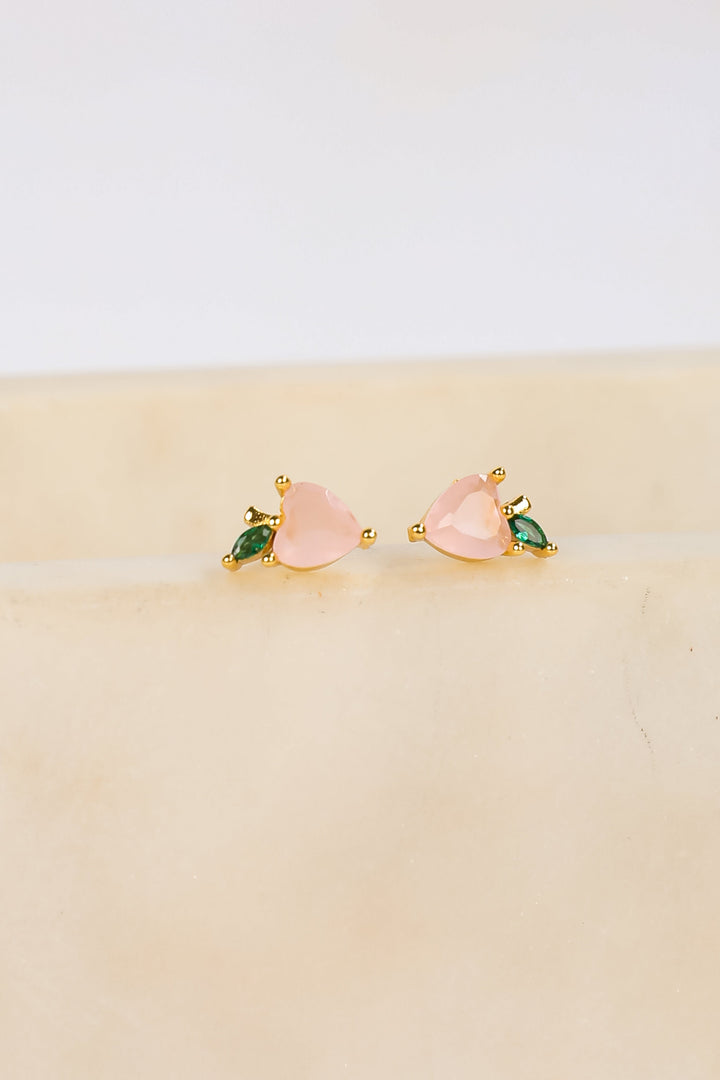 Scarlett Light Pink Gemstone Stud Earrings
