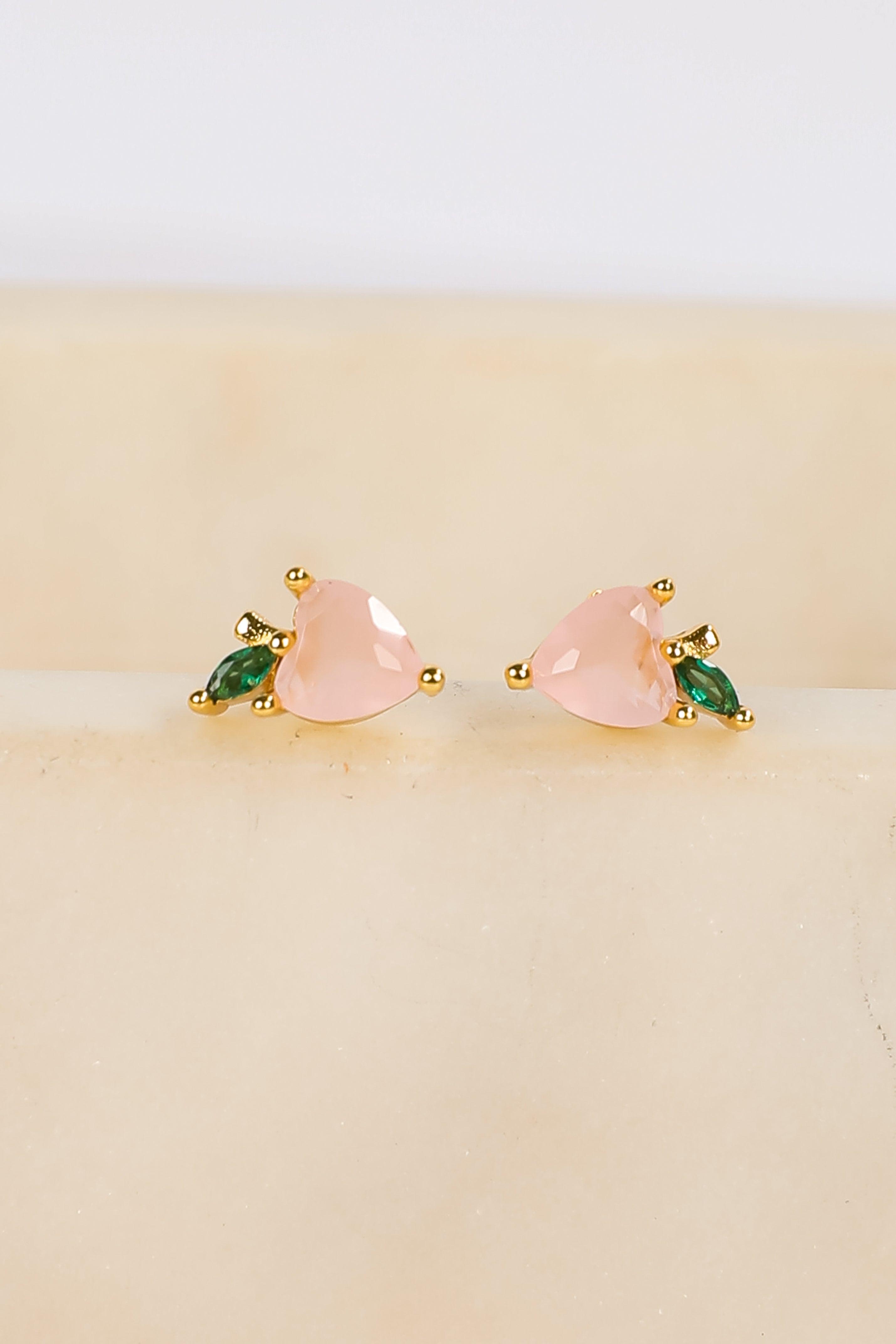 Scarlett Light Pink Gemstone Stud Earrings