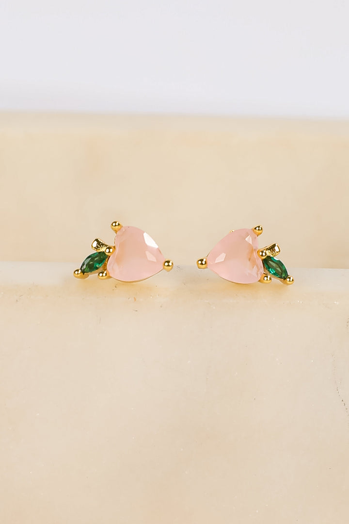 Scarlett Light Pink Gemstone Stud Earrings