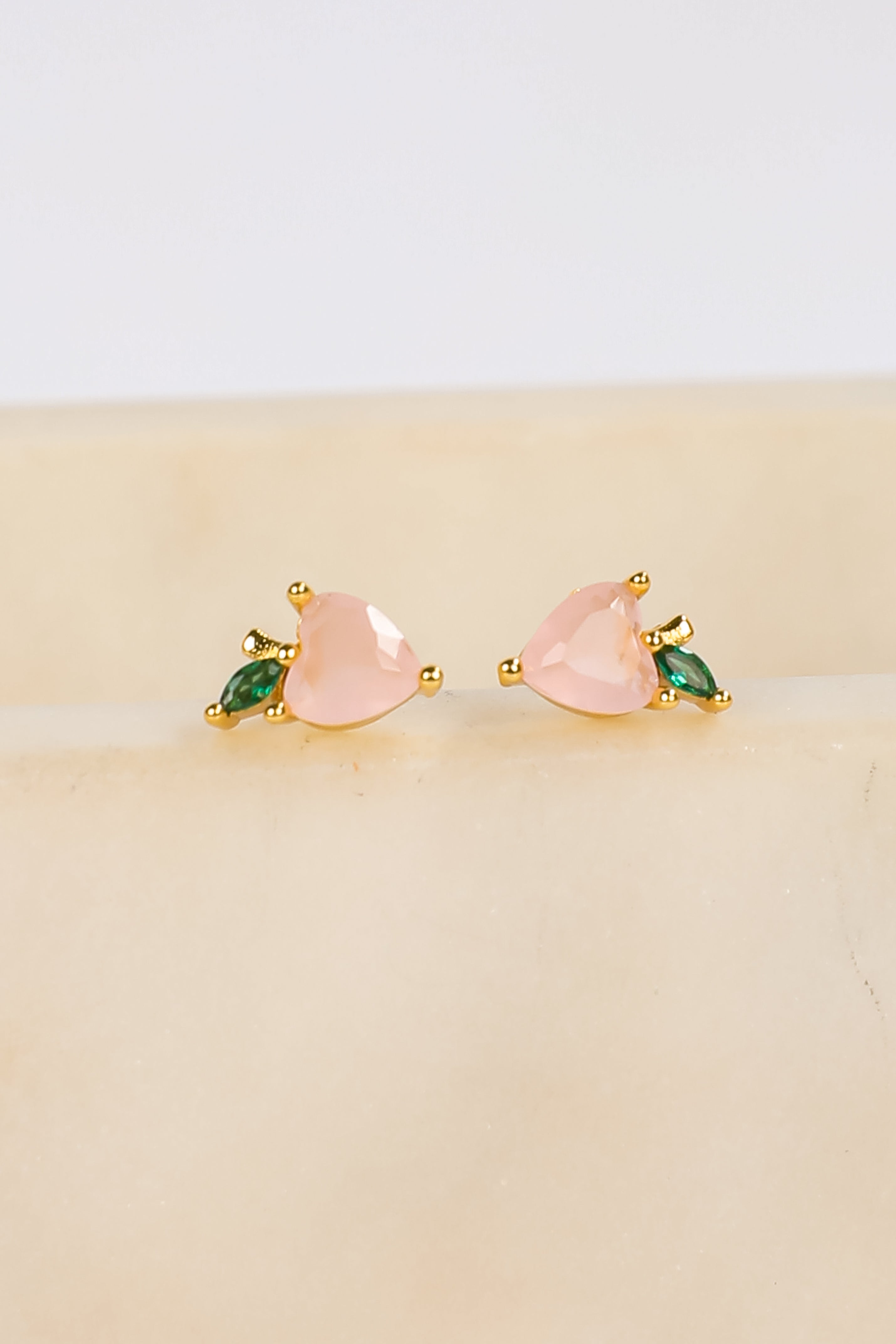 Scarlett Light Pink Gemstone Stud Earrings