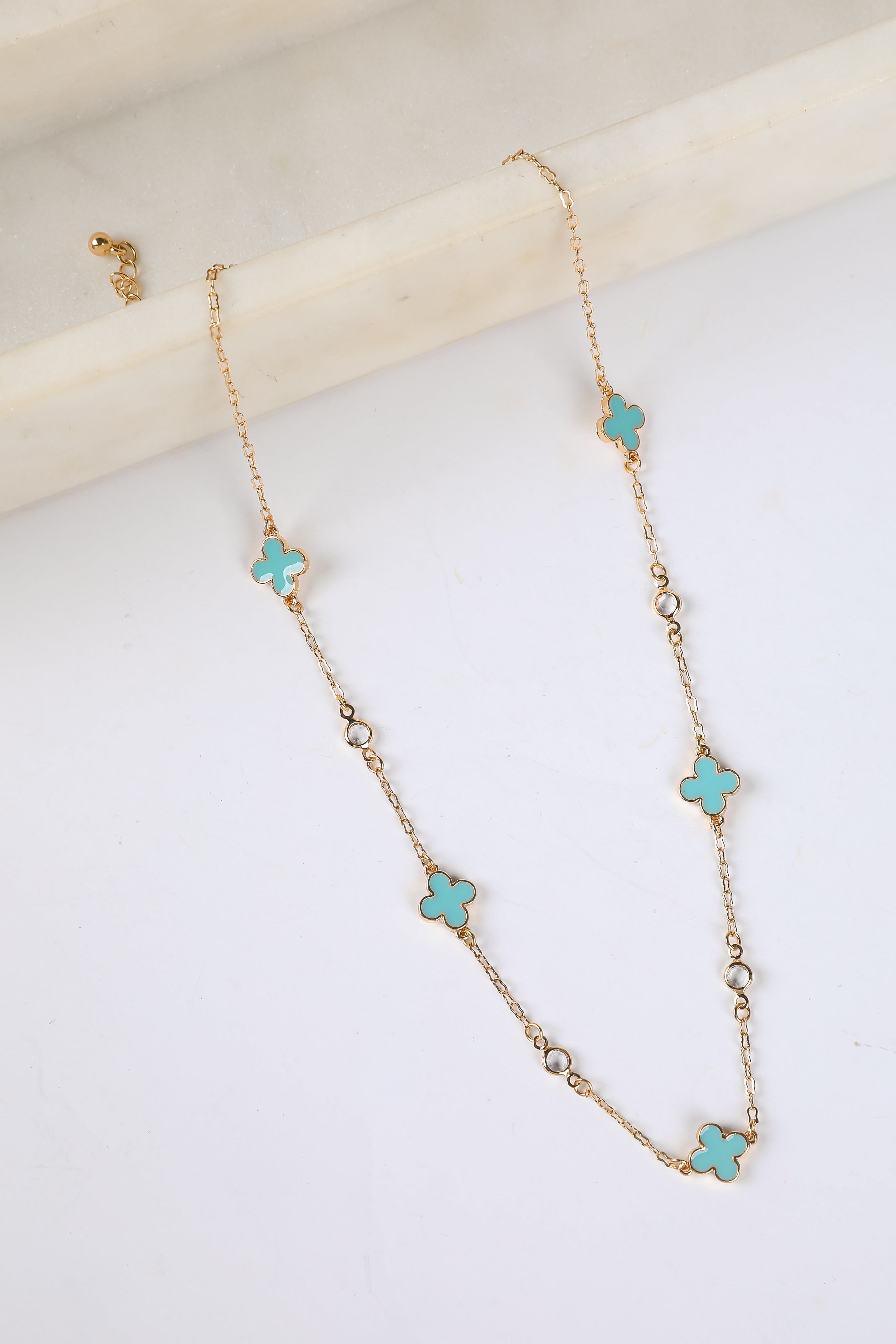 Gabby Quatrefoil Chain Necklace