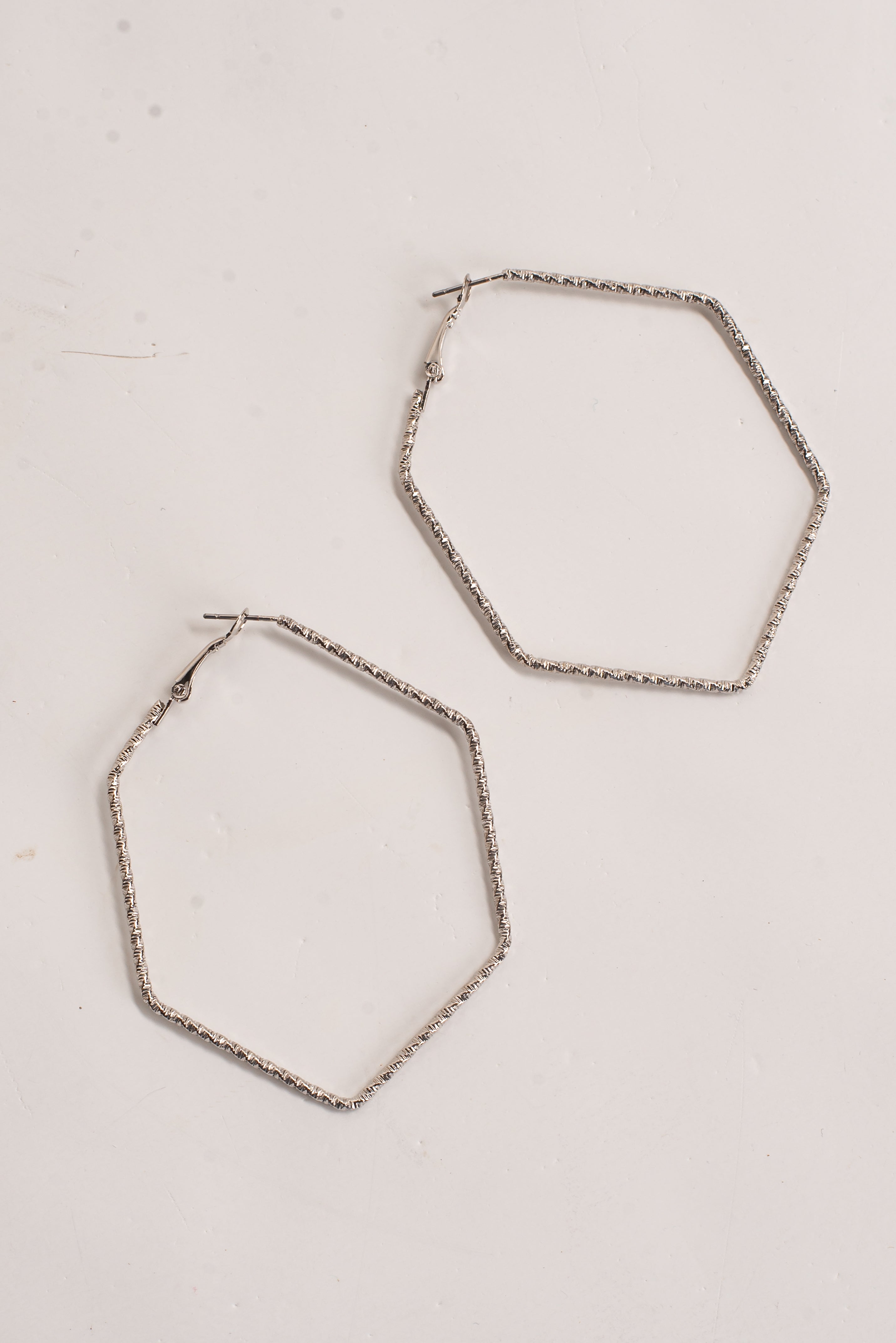 Heidi Hexagon Hoop Earrings