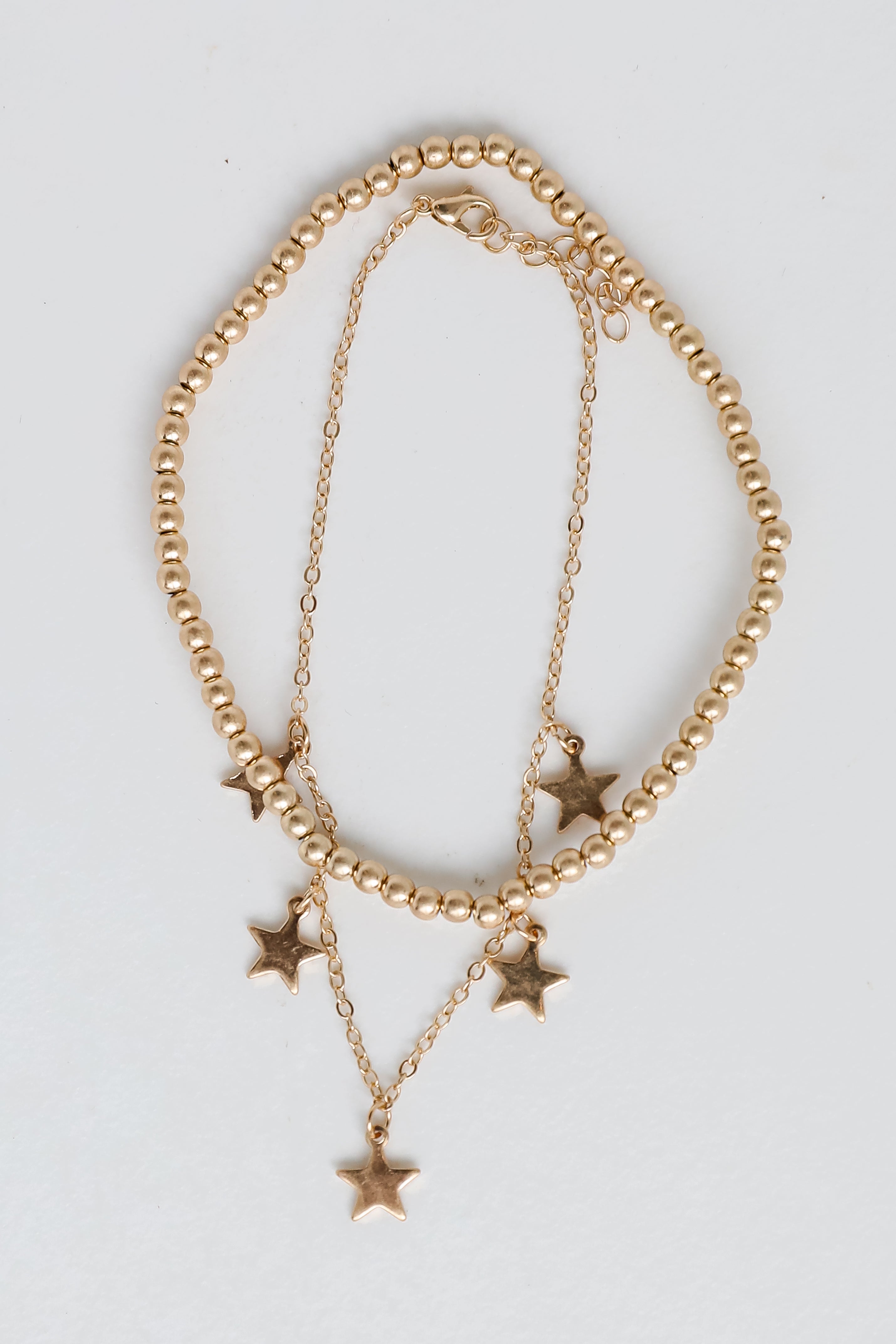 FINAL SALE - Annie Gold Star Charm Anklet