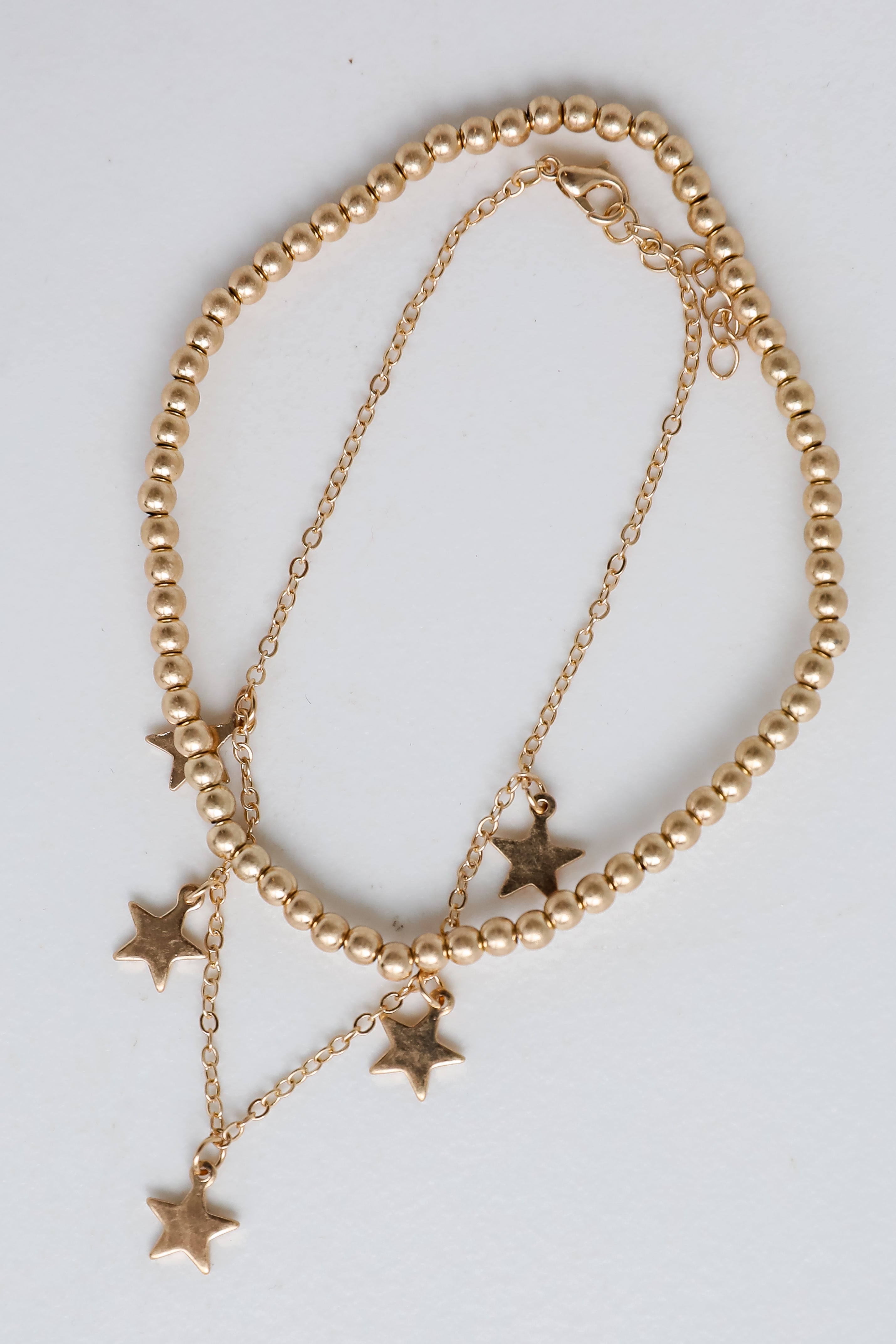FINAL SALE - Annie Gold Star Charm Anklet