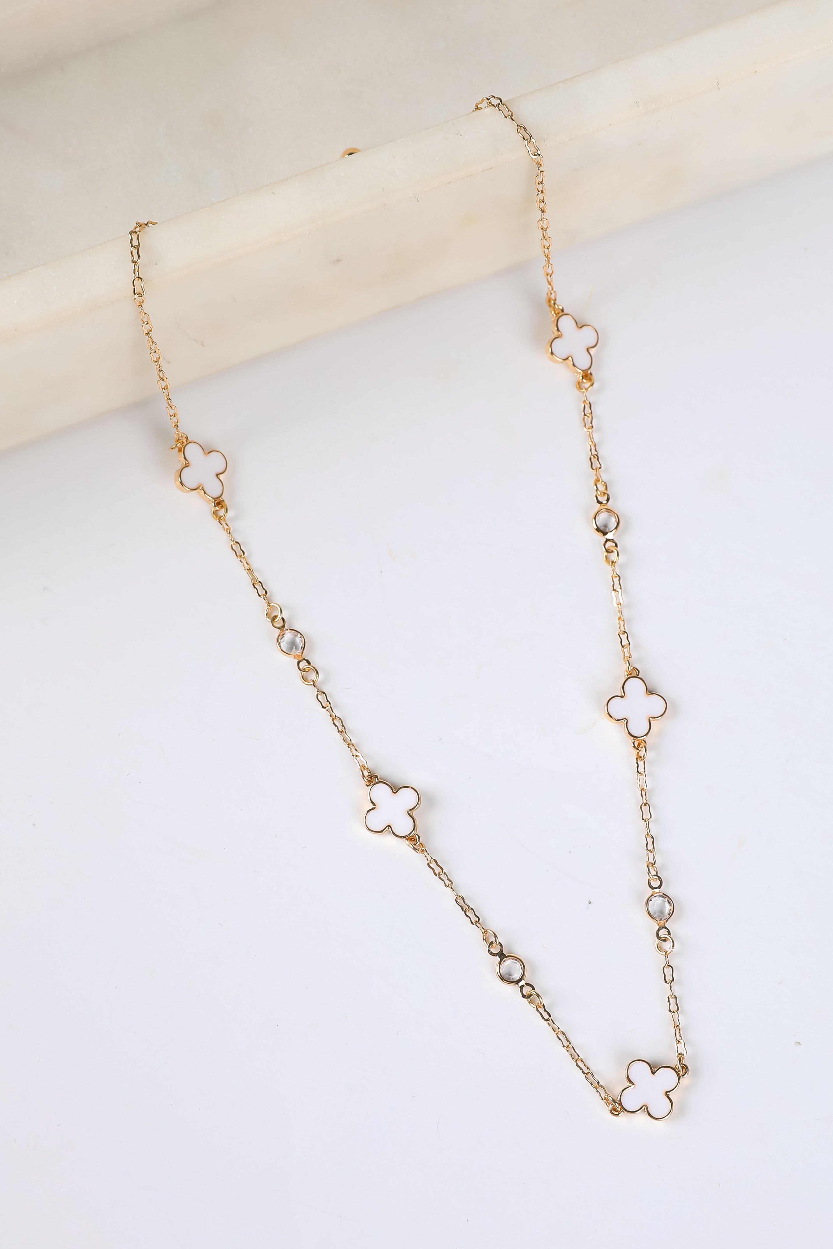 Gabby Quatrefoil Chain Necklace